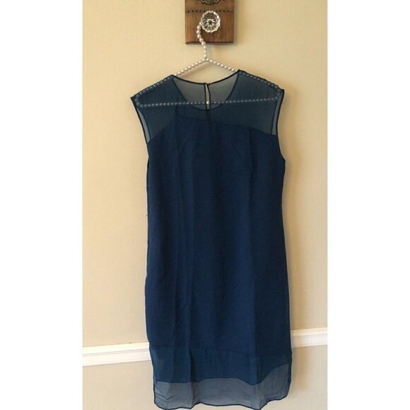 NWT Parker Womens Size S Silk Blend Arctic Blue Ziyan Sleeveless Dress - Picture 3 of 6